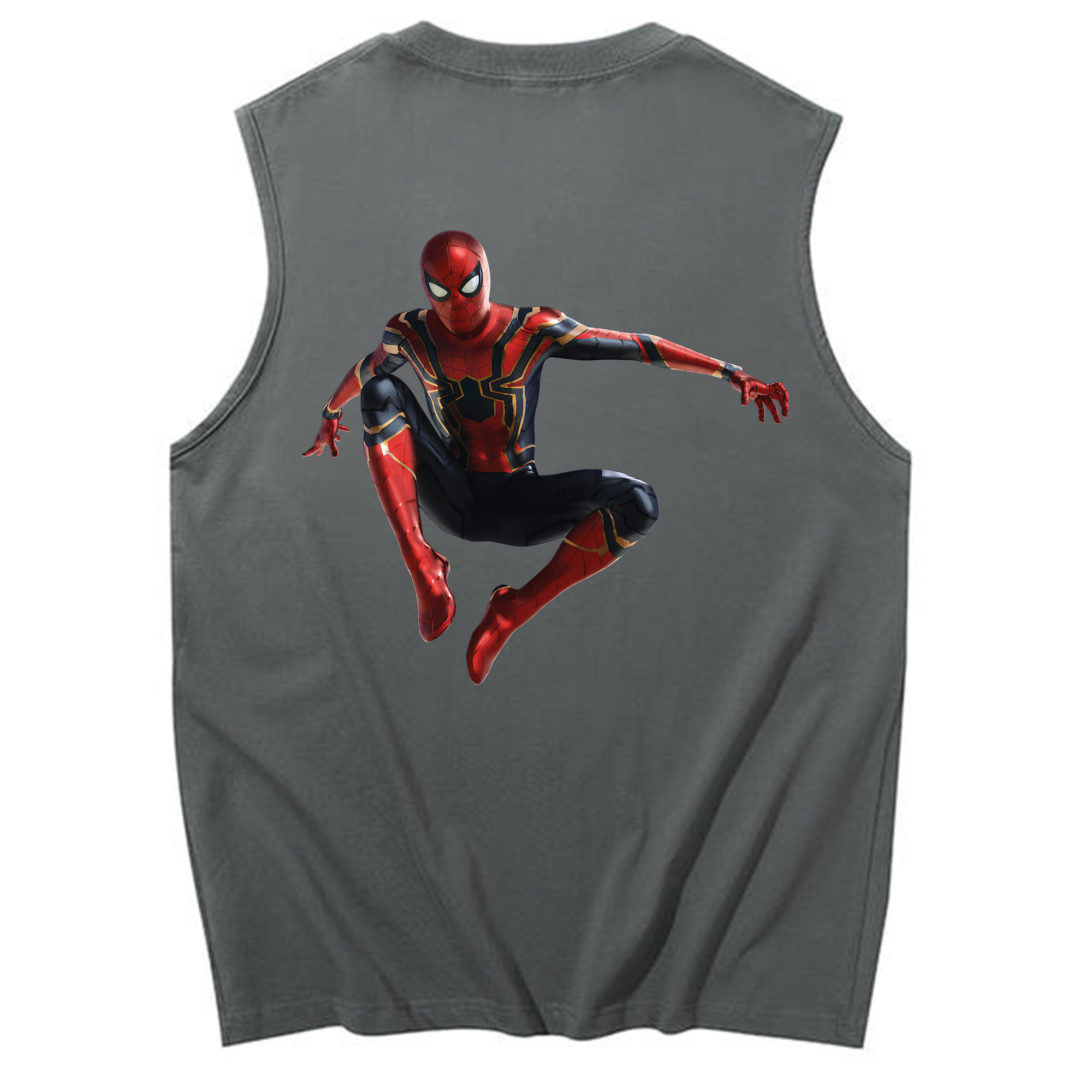 Spider Man スパイダーマン コットン100％タンクトップ（背面プリント）